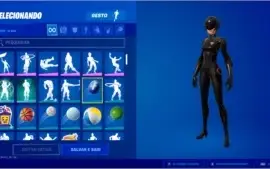CONTA FORTNITE / COM 99 SKINS+ SKIN GLOW S10