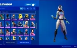 CONTA FORTNITE / COM 99 SKINS+ SKIN GLOW S10