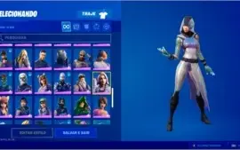 CONTA FORTNITE / COM 99 SKINS+ SKIN GLOW S10