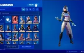 CONTA FORTNITE / COM 99 SKINS+ SKIN GLOW S10
