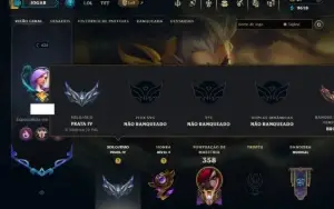 Prata 4 com 90 Champs e 72 Skins +1 Prestigio