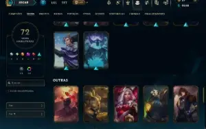 Prata 4 com 90 Champs e 72 Skins +1 Prestigio