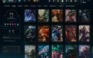 Prata 4 com 90 Champs e 72 Skins +1 Prestigio
