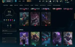 Prata 4 com 90 Champs e 72 Skins +1 Prestigio