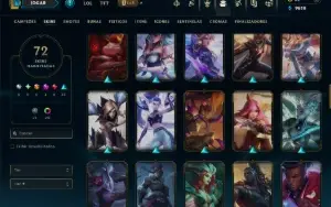 Prata 4 com 90 Champs e 72 Skins +1 Prestigio