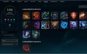 Conta de LOL, Platina, 38 skins,, nvl 68