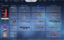 Conta valorant ouro 1 com muitas skins!
