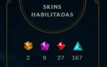 Conta LOL 288 skins, com duas ultimates