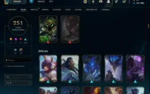 Conta Lol 251 Skins  - Unranked