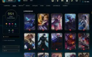 Conta Lol 251 Skins  - Unranked