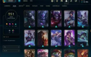 Conta Lol 251 Skins  - Unranked