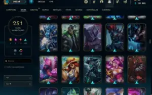 Conta Lol 251 Skins  - Unranked