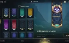 CONTA WILD RIFT LVL MÁXIMO. COM VÁRIAS SKINS, EMOTES E ETC
