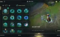 CONTA WILD RIFT LVL MÁXIMO. COM VÁRIAS SKINS, EMOTES E ETC