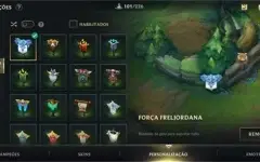 CONTA WILD RIFT LVL MÁXIMO. COM VÁRIAS SKINS, EMOTES E ETC