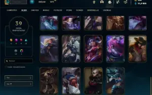 Conta platina 4 com 50 Champs e 39 Skins ( MAIN ADC / MID )