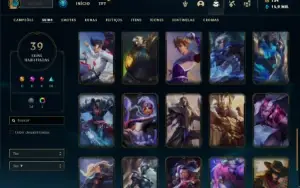 Conta platina 4 com 50 Champs e 39 Skins ( MAIN ADC / MID )