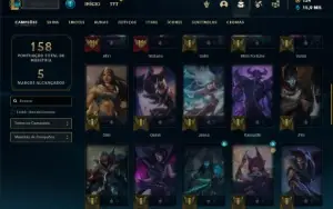 Conta platina 4 com 50 Champs e 39 Skins ( MAIN ADC / MID )