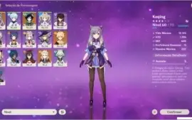 GENSHIN IMPACT AR 38 / NA -  KEQING, VENTI, ALBEDO + ARMA 5*