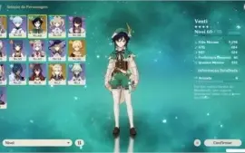 GENSHIN IMPACT AR 38 / NA -  KEQING, VENTI, ALBEDO + ARMA 5*