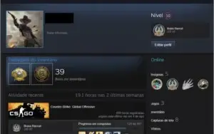 Steam Pubg / Cs Go / Patente Alta / Saldo R$ 340,05 Steam