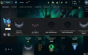 Prata 4 com TODOS os champs e 120 Skins + Rammus Rei