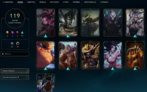 Prata 4 com TODOS os champs e 120 Skins + Rammus Rei