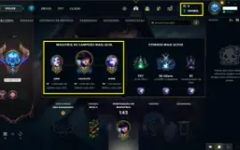 Conta LoL level 597 200 mil EA+/1 Milhão+ Caitlyn e Jinx