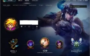 Conta League of Legends Diamante V (313WIN / 303LOSS)