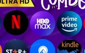 Combo Netflix/Hbomax/Paramount/Disney