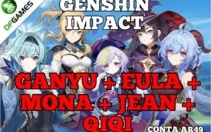 CONTA COM EULA, GANYU, JEAN, MONA E QIQI AR49