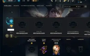 Unranked com 100 Champs e 85 Skins ( ADC / JG )
