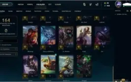 CONTA LOL LVL 62 44 CHAMP