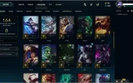 CONTA LOL LVL 62 44 CHAMP
