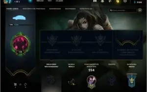 Conta lol, level 130, 63 skins e 97 personagens