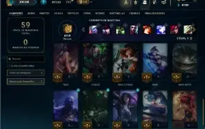 Esmeralda 2 com 35 Champs e 2 skins + 14 Fragmentos