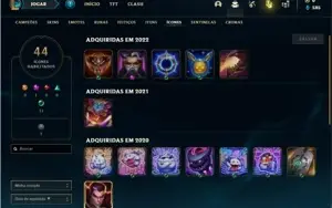 Conta prata 1 com 28 Champs e 8 Skins + 1 Fragmento