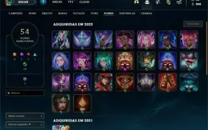 Conta ouro 4 com 29 Champs e 11 Skins + 1 Fragmento