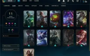 Conta ouro 4 com 29 Champs e 11 Skins + 1 Fragmento
