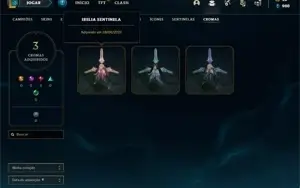 Conta ouro 4 com 29 Champs e 11 Skins + 1 Fragmento