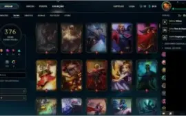 CONTA COM 376 SKINS, 151 LEGADO, TODAS AS 4 ULTIMATE
