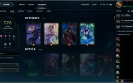 CONTA COM 376 SKINS, 151 LEGADO, TODAS AS 4 ULTIMATE