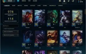 Conta bronze 1 com 95 champs e 68 skins