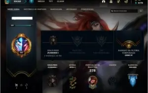 Conta bronze 1 com 95 champs e 68 skins
