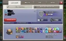 Clash of Clans cv11 Com skins de herois