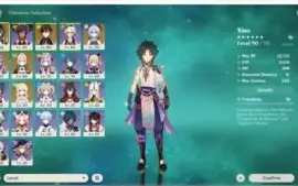 CONTA GENSHIN AR 55 COM XIAO, GANYU, ZHONGLI  E ++