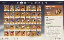 CONTA GENSHIN AR 55 COM XIAO, GANYU, ZHONGLI  E ++