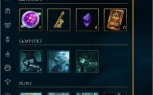 CONTA LEAGUE OF LEGENDS (145 SKINS)