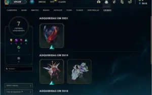 Conta de lol 189 skins