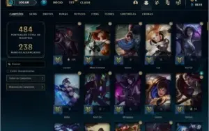 Conta de lol 189 skins